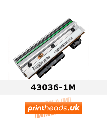 43036-1M Thermal Printhead 203 DPI for Zebra 110PAX3 Left and Right Replacement